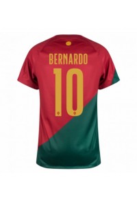 Portugali Bernardo Silva #10 Jalkapallovaatteet Kotipaita MM-kisat 2022 Lyhythihainen